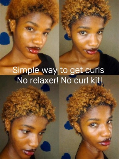 Part 1 Simple method to curl your natural hair_ no relaxer ,no curl kit nor without having to break the bank Method: 1. Dampen hair with little amount of water (moisture is needed to bring out the beauty of the curls) 2. Apply gel thoroughly and pat gently (check out the comment section for name of gel) Watch out for part 2! #curlsroutine #naturalhairtips #shorthairideas
