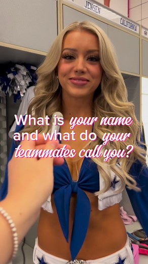 Nothing like a team nickname 🤩💞 | Dallas Cowboys Cheerleaders
