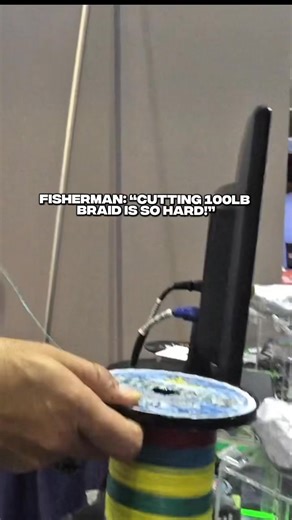 2.2K views · 24 reactions | 100lb braided line  Tough challenge? Not for Line Cutterz. ✔️ Stainless steel blade built into a wearable ring ✔️ Cuts braid, mono, & fluoro in seconds ✔️ No scissors. No knives. Just efficiency. Small tool. Big results. #fishing #angler #fish #outdoors #fishinglife #fishinggear | Line Cutterz, LLC. | Facebook