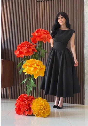 Flores de cempasúchil gigantes para Día de Muertos