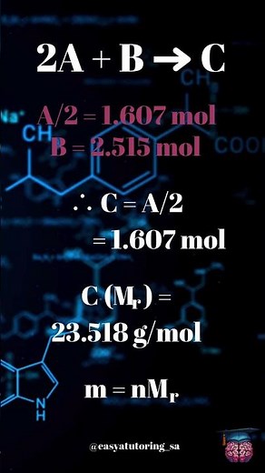 Calculate theoretical yield example 1