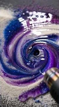 Sand Turns Into a Galaxy Painting 🌌✨ #shorts