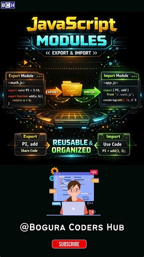 JavaScript Modules Explained FAST Export & Import Made Easy |Export & Import in JS Made Super Easy 😎