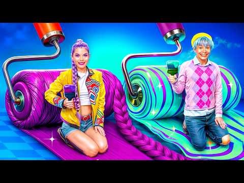 Rumi vs Baby Saja! We Built a Tiny House for K-Pop Demon Hunters!