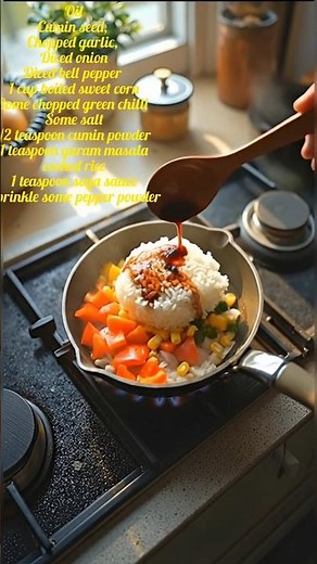 “Simple Indian-Style Fried Rice in 60 Seconds 🍚🔥”