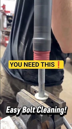 Using an Air Tool to Clean Threads