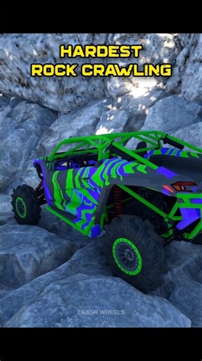 Dangerous Rock Crawling Adventure | BeamNG.drive #Shorts