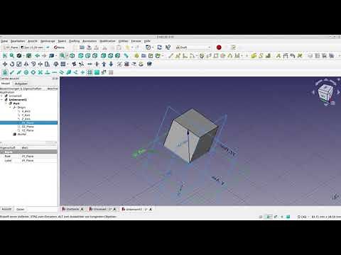 #freecad #polar #array schiefe ebene #anleitung tutorial workaround draft lokales koordinatensystem