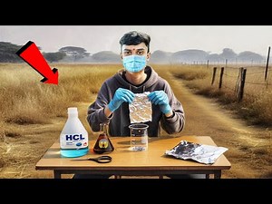 Reaction Of Aluminium Foil And Hydrochloric Acid - Explosion 😱