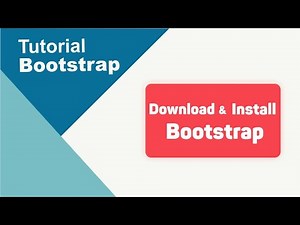 how to download and install bootstrap
