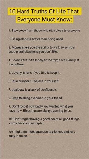 10 Hard Truths Of Life That Everyone Must Know ?