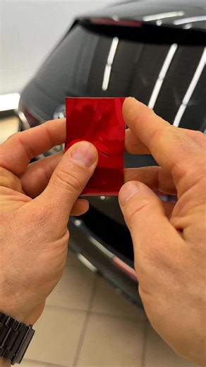 PolonezGarage on Instagram: "Red Chrome Trim Wrap | Mercedes E-Class Wagon On this fully blacked-out Mercedes E-Class (wagon), we added a **unique red-chrome vinyl accent** across the large rear trim section. The car is completely black — body, grille, trims — so the red chrome instantly transforms the rear of the car with a sharp, luxurious contrast. The technique is simple, safe, and perfect for beginners: measure, apply, press, cut with a plastic tool, and heat-treat. Genius or Profanity? Wou