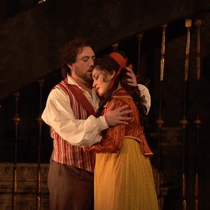 😍 'What eyes can compare with yours?' A wonderful moment from Act I of Tosca with Freddie De Tommaso and Elena Stikhina. Puccini's opera is on our Main Stage until 22 February! 🎟️ https://www.roh.org.uk/tickets-and-events/tosca-by-jonathan-kent-details?utm_source=organic_social&utm_medium=facebook&utm_content=vid&utm_campaign=tosca | Royal Ballet And Opera