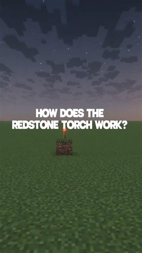 HOW THE REDSTONE TORCH WORKS! #minecraft #informative #redstone #redstonetorch