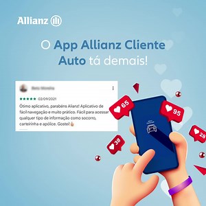 O App Allianz Cliente Auto tá fazendo sucesso demais! 🎉 Olha só que legal ver que os nossos clientes já estão aproveitando os benefícios e acessando informações sobre o seguro auto de forma mais simples e prática. Ah, e se você quer refrescar a memória, é só acompanhar aqui em baixo! Dados da sua apólice; ✔ 2ª via de boletos, alerta de pagamentos e renovação; ✔ Acionamento de Guincho; ✔ Dados de contato para falar com o corretor ou com a Allianz; ✔ Download da Carteirinha Digital em PDF; ✔ Link