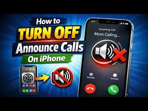 How To Turn Off Announce Calls On iPhone