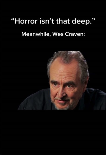 People love to say horror isn’t that deep. Meanwhile, one of the genre’s greatest filmmakers, Wes Craven, spent his entire career arguing the opposite. To him, horror wasn’t mindless entertainment. It was a mirror for society and a genre built for the outsiders who understood it. #wescraven #learnontiktok #horrormovies