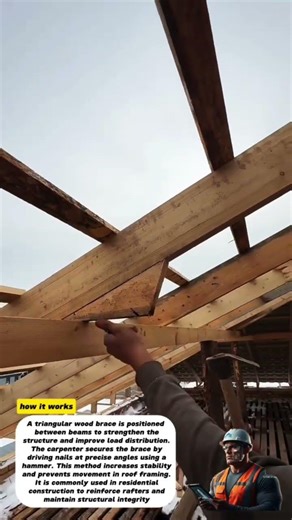 Smart Roof Framing Trick | Fast Wooden Roof Support Installation