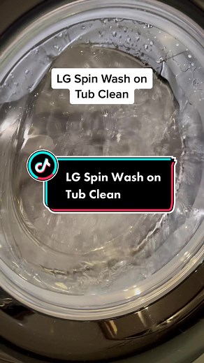 LG Spin Wash on Tub Clean #washingmachine #lg #spinwash #spin #water #directdrive #tubclean #tub #clean