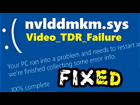 nvlddmkm.sys Windows 10 fix | How to fix Video_TDR_Failure Blue Screen Error