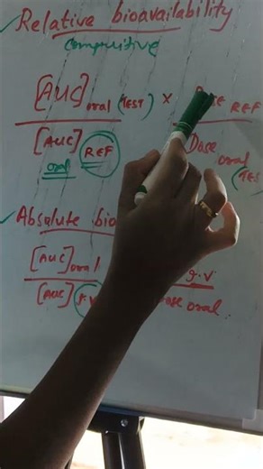 Absolute Bioavailability and Relative Bioavailability ☝️#moh #dha #pharmacokinetics #clinical #exam