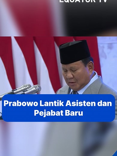 Presiden Prabowo Subianto melantik dua Asisten Khusus Presiden di Kompleks Istana Kepresidenan, Jakarta Pusat, Rabu (8/10/2025). Dirgayuza Setiawan dipercaya sebagai Asisten Khusus Presiden Bidang Komunikasi dan Analisa Kebijakan, sementara Agung Gumilar Saputra menjabat Asisten Khusus Presiden Bidang Analisa Data Strategis. Selain keduanya, Prabowo juga melantik dua wakil menteri, gubernur dan wakil gubernur Papua, anggota Dewan Komisioner LPS, anggota Komite Percepatan Pembangunan Otsus Papua,