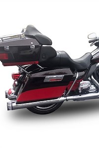 Sharkroad Harley Touring 2017-UP 4.0” Chrome Slip On Muffler
