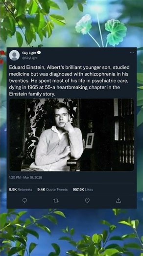 Eduard Einstein: The Brilliant Mind Lost to Tragedy #EduardEinstein #AlbertEinstein