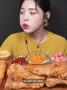600K views · 11K reactions | KFC Hot Crsipy Chicken with Beer Mukbang Asmr ! Sweet Chill Chicken , Soy Sauce Chicken , Egg Tart ! #asmr #asmrsounds #asmrfood #asmreating #asmrvideo #eating #food #tiktok #boki | Bokion Mukbang | Facebook