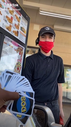 Couldn’t find regular playing cards so I used dos cards 😂 #fyp