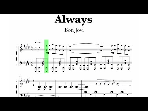 Bon Jovi - Always Sheet Music