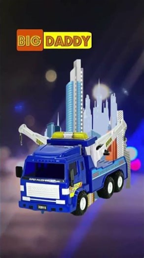 Big-Daddy Medium Duty Friction Powered Super Police Wrecker Tow Truck