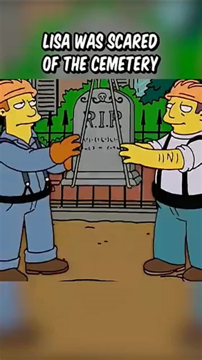 Daily Dose of Simpsons on Instagram: "Lisa was scared of the cemetery 🎷⚰️ A bat can navigate a graveyard blind—spooky pro! 🦇🌙 #TheSimpsons #LisaSimpson #CartoonHumor #RandomFacts #FYP #ClassicTV #CemeteryFear"