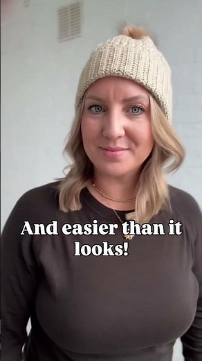 Easy textured crochet beanie