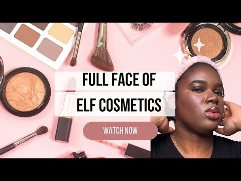 Full Face e.l.f. Makeup for Dark Skin | Soft Glam on a Budget