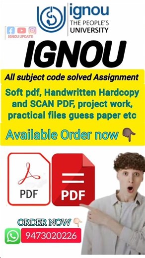 IGNOU SOLVED ASSIGNMENT MARCH 2025-26/ #ignousolvedassignment #ignouexam #ignou2026 #viralshorts