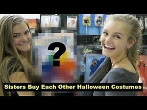 Sisters Buy Each Other Halloween Costumes Shopping Challenge ~ Jacy and Kacy
