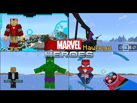 New Marvel Heroes Addon/Mods For Minecraft PE! | (1.19+)