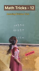 41K views · 7.7K reactions | Math Tricks | Division Trick | Maths | mathematics | Easy maths #reels #viral #trendingreels #reelsfbシ #viralvideos #video #inspiration #Govt_Schools | Eliyas Mohmmed | Facebook