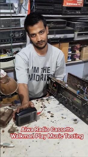 Aiwa Radio Cassette Walkman Play Music Testing