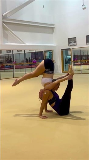 Monster mash! Our freakiest acro balance! #acro #partner #40yearsold #challenge