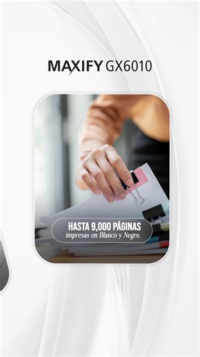 Siempre hay algo que imprimir a última hora. El informe que cambió, la propuesta que hay que entregar ya, o esos contratos que todos esperan firmar. 🕐 Con una impresora que responde al ritmo de tu oficina, no dependes de nadie más. Tiempo ganado, estrés resuelto y trabajo fluido con la MAXIFY GX6010. | Canon