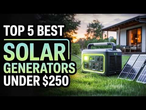 Top 5 Best Solar Generators Under $250 2026🔥🔥— Power Smart, Save More!
