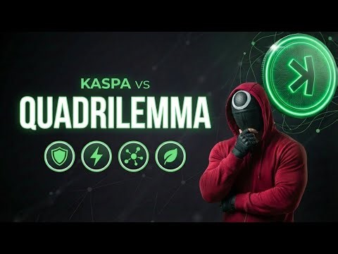 Kaspa vs The Blockchain Quadrilemma! Security, Speed, Decentralization & Sustainability?