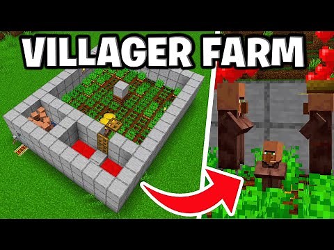 Minecraft Villager Farm bauen Tutorial 1.21 - Minecraft Dorfbewohner züchten 1.21 Tutorial