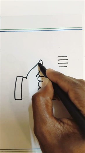 easy step by step finger drawing