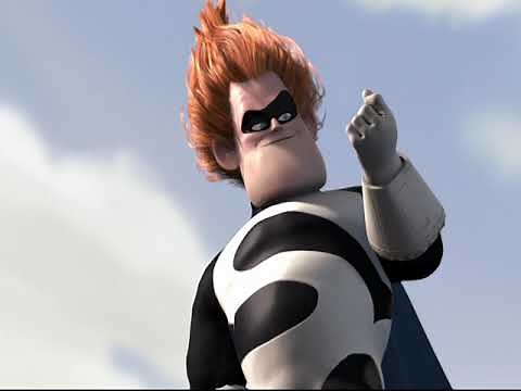 The Incredibles Mr. Incredible meets Syndrome scene