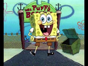 spongebob takes a driving test