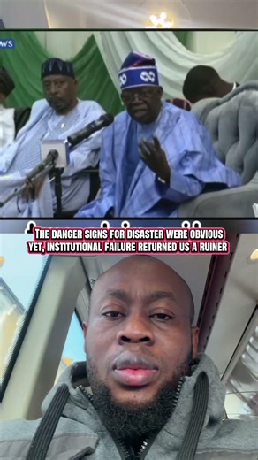 Tinubu danger signs for disaster were obvious yet, institutional failure returned us a ruiner