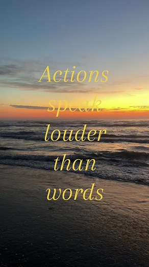 Actions Speak Louder Than Words — Short Relatable Lyric Clip